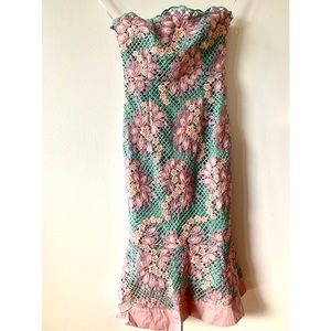 Strapless Lace Dress